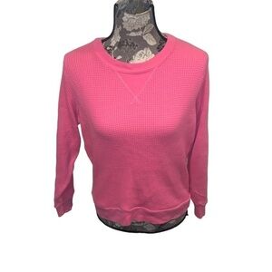 J. CREW Thermal Pink Long Sleeve size XS Barbiecore